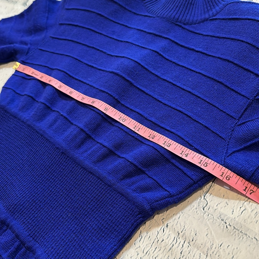 Adrienne Vittadini Blue Sweater Dress - Picture 6 of 10